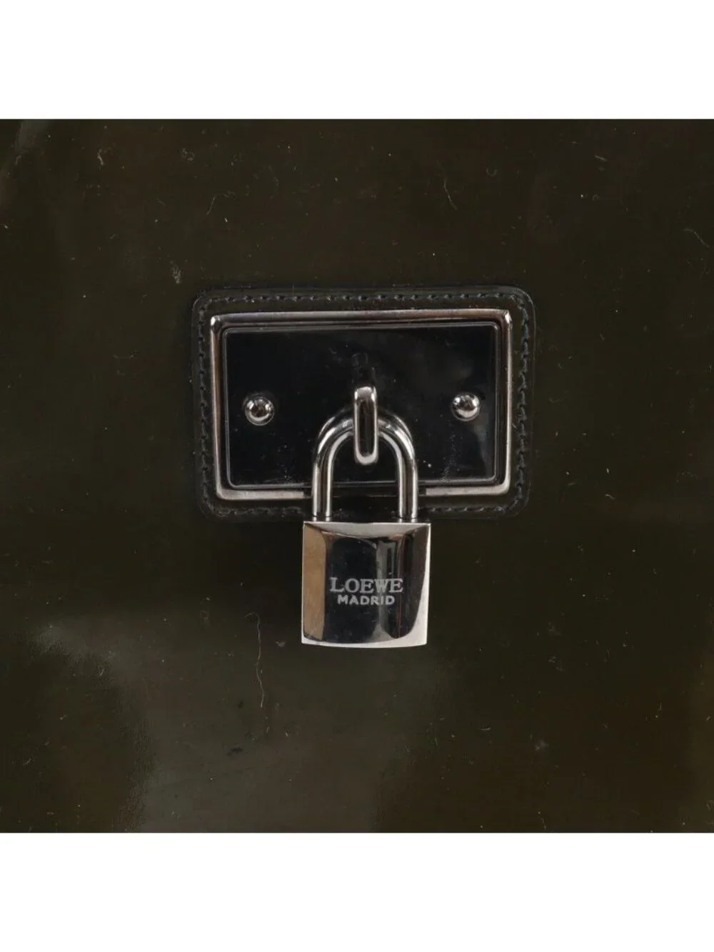 Loewe Padlock Leather Handbag Tote Brown